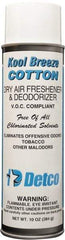 Detco - 20 oz Aerosol Can Deodorizer - Aerosol, Cotton Scent, Environmentally Safe - Exact Tool & Supply