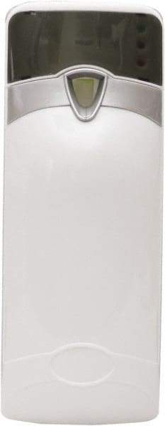 Detco - 0.01 Cu Ft Coverage, White Metered Aerosol Dispenser - D Battery Required - Exact Tool & Supply