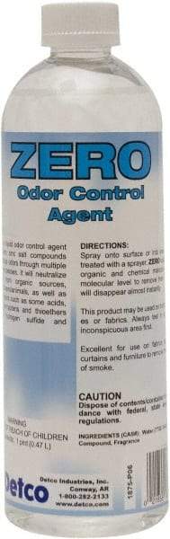 Detco - 16 oz Bottle Deodorizer - Liquid, Unscented, Environmentally Safe - Exact Tool & Supply