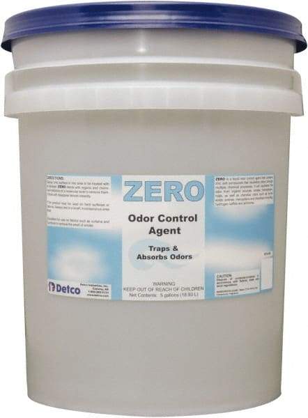 Detco - 5 Gal Pail Deodorizer - Liquid, Unscented, Environmentally Safe - Exact Tool & Supply