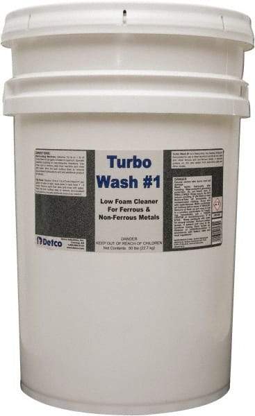 Detco - 50 Lb Bucket Cleaner/Degreaser - Granular, Alkaline, Unscented - Exact Tool & Supply