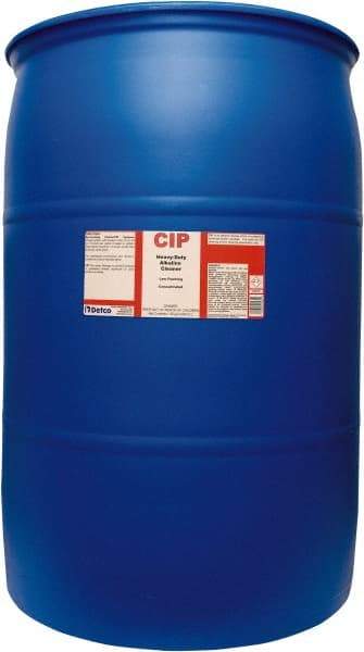 Detco - 55 Gal Drum Cleaner/Degreaser - Liquid, Alkaline, Unscented - Exact Tool & Supply