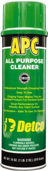 Detco - 20 oz Aerosol All-Purpose Cleaner - Aerosol, Butyl-Based, Lemon - Exact Tool & Supply