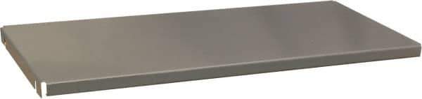 Durham - Gray, Steel, Cabinet Shelf - 71-1/2" Wide x 16-3/8" Deep x 8" High Body - Exact Tool & Supply
