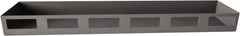 Durham - Gray, Steel, Cabinet Shelf - 18" Wide x 4" Deep x 1-1/2" High Body - Exact Tool & Supply