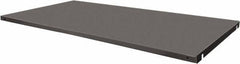 Durham - Gray, Steel, Cabinet Shelf - 33-15/16" Wide x 20-27/32" Deep x 3" High Body - Exact Tool & Supply