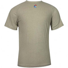 National Safety Apparel - Size 2XL Tan Flame Resistant/Retardant Short Sleeve Base Layer Shirt - Exact Tool & Supply