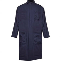National Safety Apparel - Smocks & Lab Coats; Garment Style: Lab Coat ; Garment Type: Dual Hazard; Flame Resistant/Retardant ; Material: Cotton; Nylon ; Size: X-Large ; Color: Navy ; Hazardous Protection Level: HRC 2 - Exact Tool & Supply