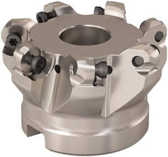 Seco - 63mm Cut Diam, 6mm Max Depth, 22mm Arbor Hole, 7 Inserts, RP..12.. Insert Style, Indexable Copy Face Mill - R220.29 Cutter Style, 11,200 Max RPM, 40mm High, Through Coolant, Series R220 - Exact Tool & Supply