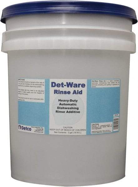 Detco - 5 Gal Pail Automatic Dishwashing Liquid - Unscented - Exact Tool & Supply