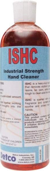 Detco - 16 oz Squeeze Bottle Liquid Hand Cleaner - Orange (Color), Lemon Lime Scent - Exact Tool & Supply