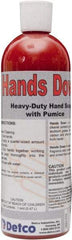Detco - 16 oz Squeeze Bottle Gel Hand Cleaner with Grit - Red, Cherry Scent - Exact Tool & Supply
