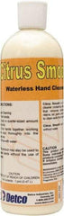 Detco - 16 oz Squeeze Bottle Waterless Cream Waterless Hand Cleaner - Yellow, Citrus Scent - Exact Tool & Supply