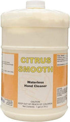 Detco - 1 Gal Bottle Waterless Cream Waterless Hand Cleaner - Yellow, Citrus Scent - Exact Tool & Supply