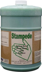 Detco - 1 Gal Bottle Gel Hand Cleaner with Grit - Green, Almond Scent - Exact Tool & Supply