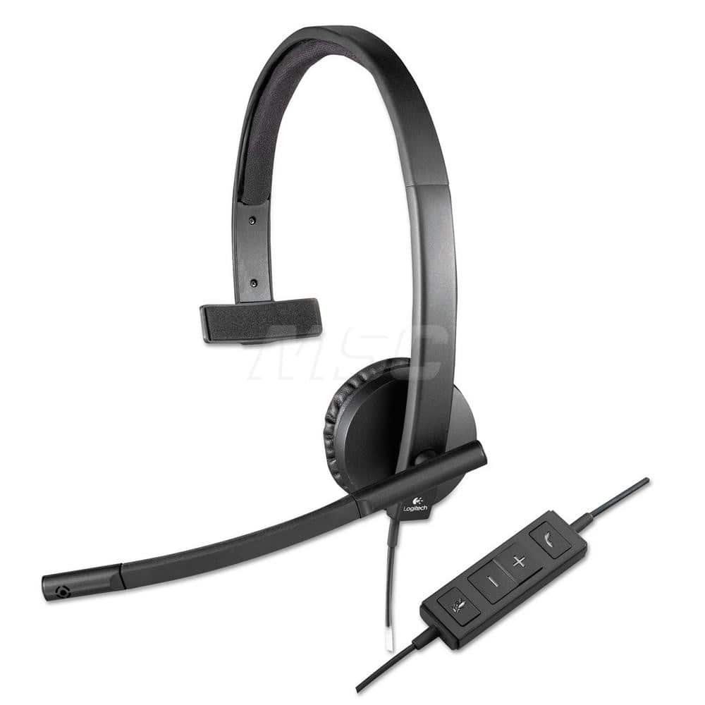 Logitech - Office Machine Supplies & Accessories; Office Machine/Equipment Accessory Type: Headphones ; For Use With: PC; Phones ; Contents: Logitech H570E Headset; Quick Start Guide & Warranty Card ; Color: Black - Exact Tool & Supply