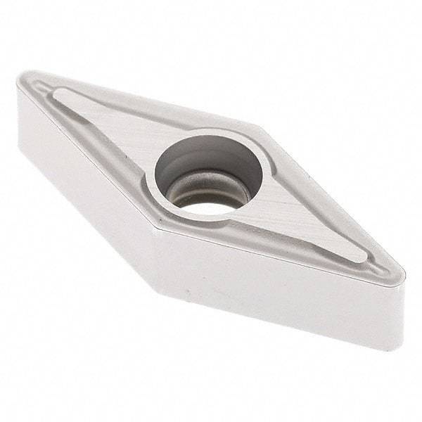 Seco - VNMU2.532 M3 Grade TP3501 Carbide Turning Insert - TiCN/Al2O3 Finish, 35° Diamond, 5/16" Inscr Circle, 3/16" Thick, 1/32" Corner Radius - Exact Tool & Supply