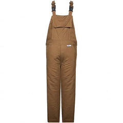 National Safety Apparel - Size L Brown HRC 4 Flame Resistant/Retardant Bib Overalls - Exact Tool & Supply