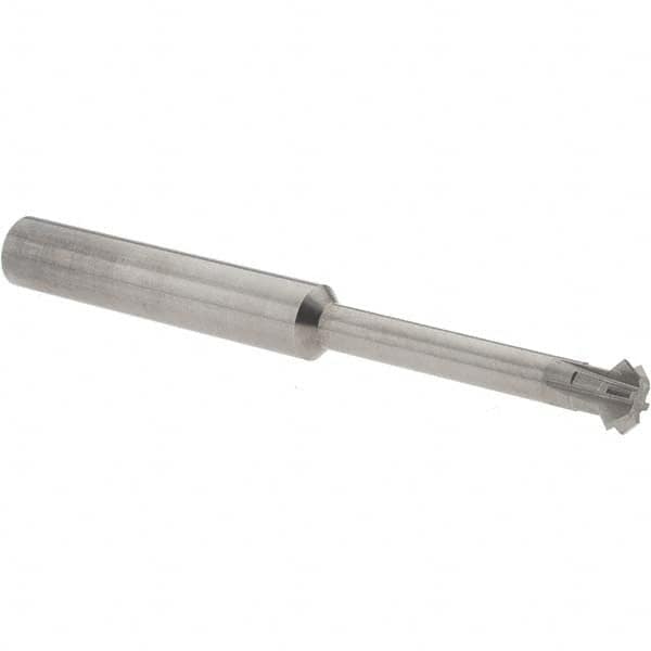 Accupro - 5/16° 5/16" Cut Diam, 1/8" Cut Width, 5/16" Shank, Solid Carbide Double-Angle Cutter - Exact Tool & Supply