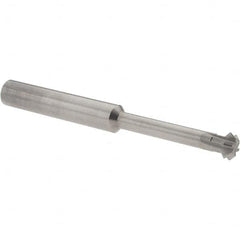 Accupro - 5/16° 5/16" Cut Diam, 1/8" Cut Width, 5/16" Shank, Solid Carbide Double-Angle Cutter - Exact Tool & Supply