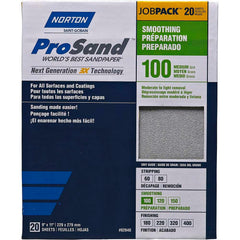 Norton - Sanding Sheets Abrasive Material: Aluminum Oxide Grade: Medium - Exact Tool & Supply