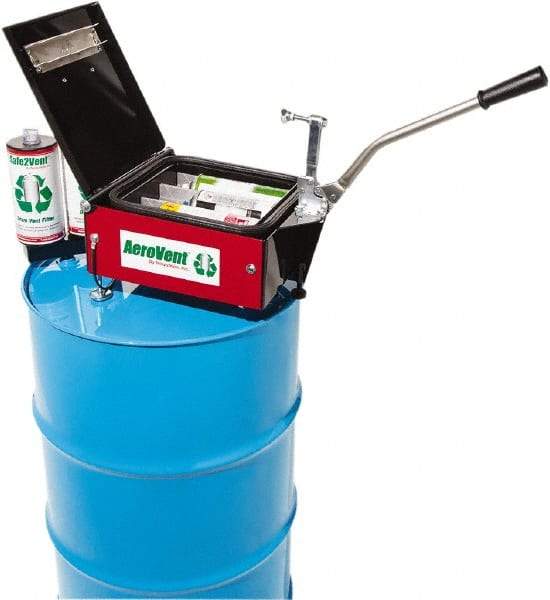 Made in USA - Aerosol Can Disposal - 13" High x 15" Wide x 34" Deep, For 30 & 55 Gal Drums - Exact Tool & Supply