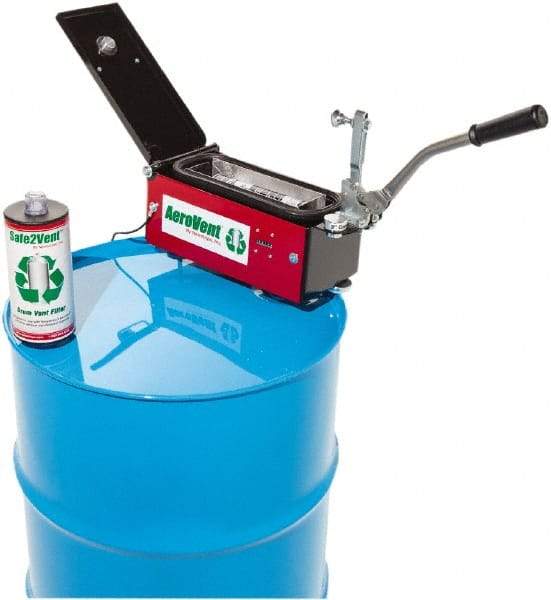 Made in USA - Aerosol Can Disposal - 11" High x 8" Wide x 30" Deep, For 30 & 55 Gal Drums - Exact Tool & Supply