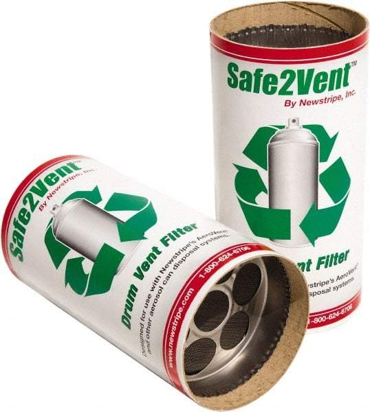 Made in USA - Trash Compactor/Crusher Replacement Carbon Filter - 4" Wide x 8" Long x 8" High, For Aerosol Can Deflators - Exact Tool & Supply