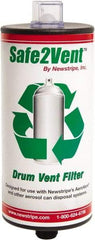 Made in USA - Trash Compactor/Crusher Carbon Filter Assembly - 4" Wide x 4" Long x 12" High, For Aerosol Can Deflators - Exact Tool & Supply