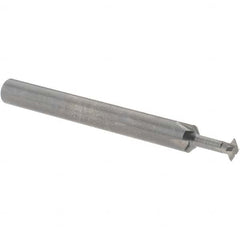 Accupro - 5/32° 5/32" Cut Diam, 0.045" Cut Width, 3/16" Shank, Solid Carbide Double-Angle Cutter - Exact Tool & Supply