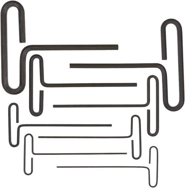 Bondhus - 8 Piece, Loop T-Handle Hex Key Set - 2 to 10mm Range, Protanium High Torque Steel - Exact Tool & Supply