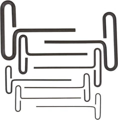 Bondhus - 8 Piece, Loop T-Handle Hex Key Set - 2 to 10mm Range, Protanium High Torque Steel - Exact Tool & Supply