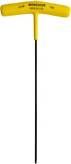 Bondhus - 7/64" Hex, T-Handle, Ball End Hex Key - 7.3" OAL, Protanium High Torque Steel, Inch System of Measurement - Exact Tool & Supply