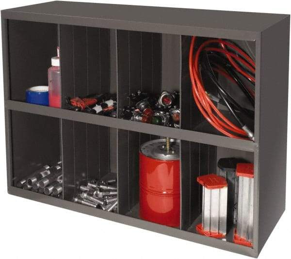 Durham - 8 Bin, Small Parts Storage Bin - 12" Deep x 33-7/8" Wide x 23-7/8" High - Exact Tool & Supply
