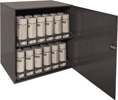 Durham - 2 Drawer, Small Parts Aerosol Cabinet - 22" Deep x 23" Wide x 17" High - Exact Tool & Supply