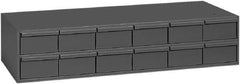 Durham - 12 Drawer, Small Parts Steel Storage Cabinet - 11-5/8" Deep x 33-3/4" Wide x 7-3/8" High - Exact Tool & Supply