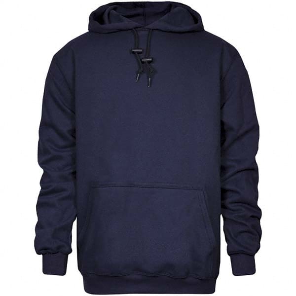 National Safety Apparel - Size S Navy Flame Resistant/Retardant Sweatshirt - Exact Tool & Supply