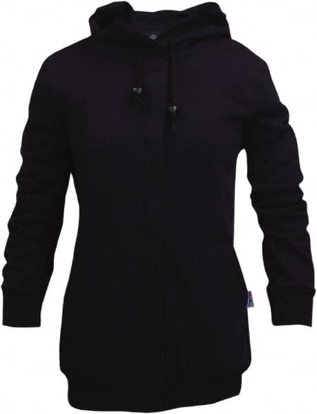 National Safety Apparel - Size 2XL Navy Flame Resistant/Retardant Sweatshirt - Exact Tool & Supply
