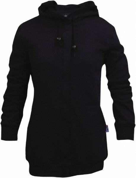 National Safety Apparel - Size 4XL Navy Flame Resistant/Retardant Sweatshirt - Exact Tool & Supply