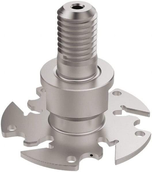 Seco - Modular Connection Connection, 0.0886 to 0.0984" Cutting Width, 0.622" Depth of Cut, 2" Cutter Diam, 5 Tooth Indexable Slotting Cutter - R335.10 Toolholder, 150.10 Insert, Right Hand Cutting Direction - Exact Tool & Supply