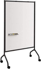 Safco - 72" High x 42" Wide Magnetic Wet/Dry Erase - Steel, 21-1/2" Deep, Includes Magnetic Accessory Tray, Dry Erase Markers, Eraser & Easel Pad Hooks - Exact Tool & Supply