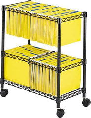 Safco - 33-1/4" Wide x 17" Long x 27" High Tote Cart - 1 Shelf, Steel - Exact Tool & Supply