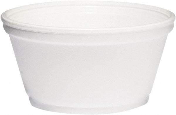 DART - Foam Container, 8 oz, 1000/Carton - White - Exact Tool & Supply