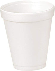 DART - Foam Drink Cups, 4 oz, 25/Bag, 40 Bags/Carton - White - Exact Tool & Supply
