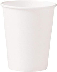 Solo - Polycoated Hot Paper Cups, 10 oz - White - Exact Tool & Supply