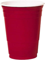 Solo - Plastic Party Cold Cups, 16 oz - Red - Exact Tool & Supply