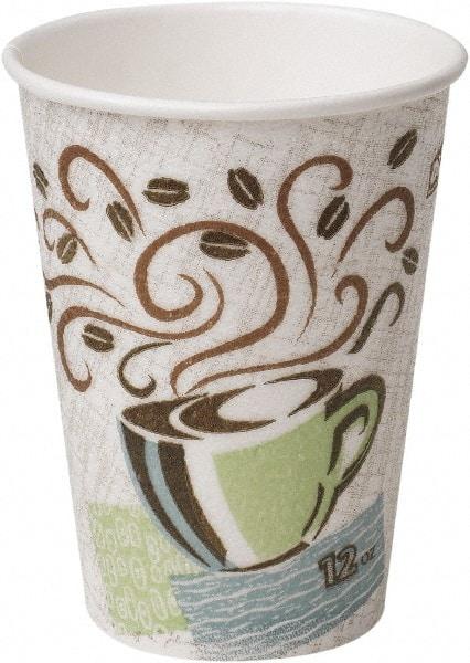 Dixie - Hot Cups, Paper, 10 oz, 500/Carton - Coffee Dreams Design - Exact Tool & Supply