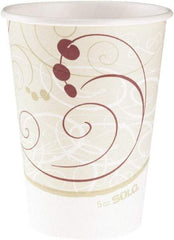 Solo - Hot Cups, 12 oz, 1000/Carton - Symphony Design - Exact Tool & Supply