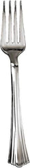 WNA - Heavyweight Plastic Forks, Reflections Design, Silver, 600/Carton - Silver - Exact Tool & Supply