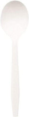 Dixie - Plastic Cutlery, Mediumweight Soup Spoons, 1000/Carton - White - Exact Tool & Supply